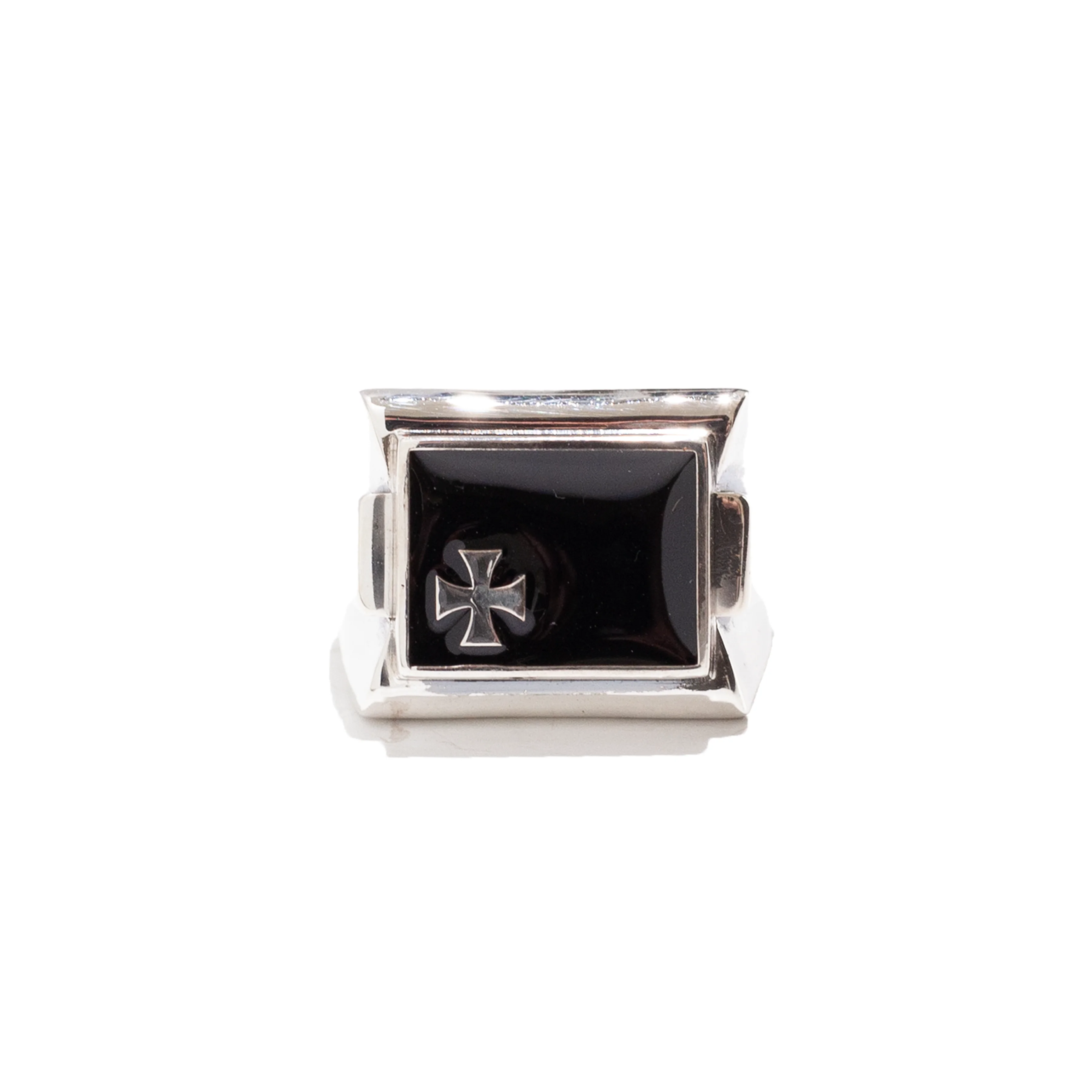 ENAMEL CROSS RING - 1