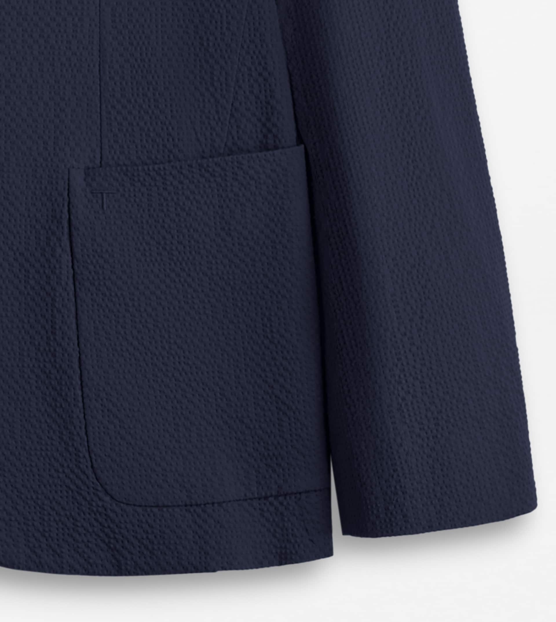 BLAZER IN SEERSUCKER COTTON - BLUE - 3