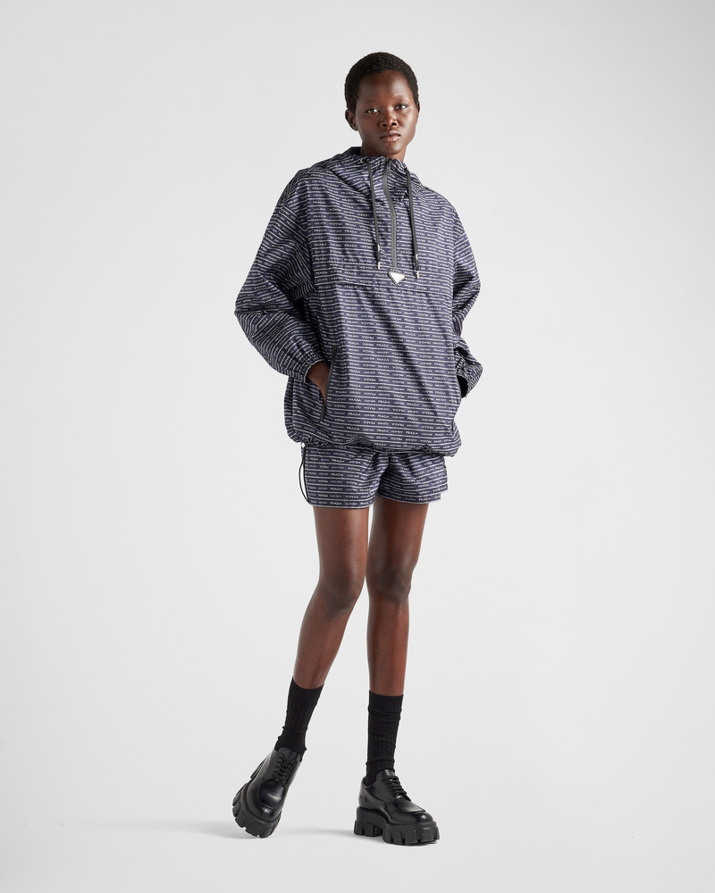 Prada Logo-print Re-Nylon blouson jacket outlook