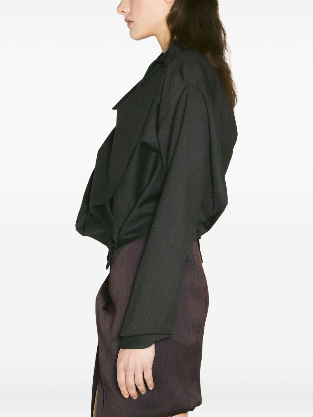 draped asymetrical shirt - 3