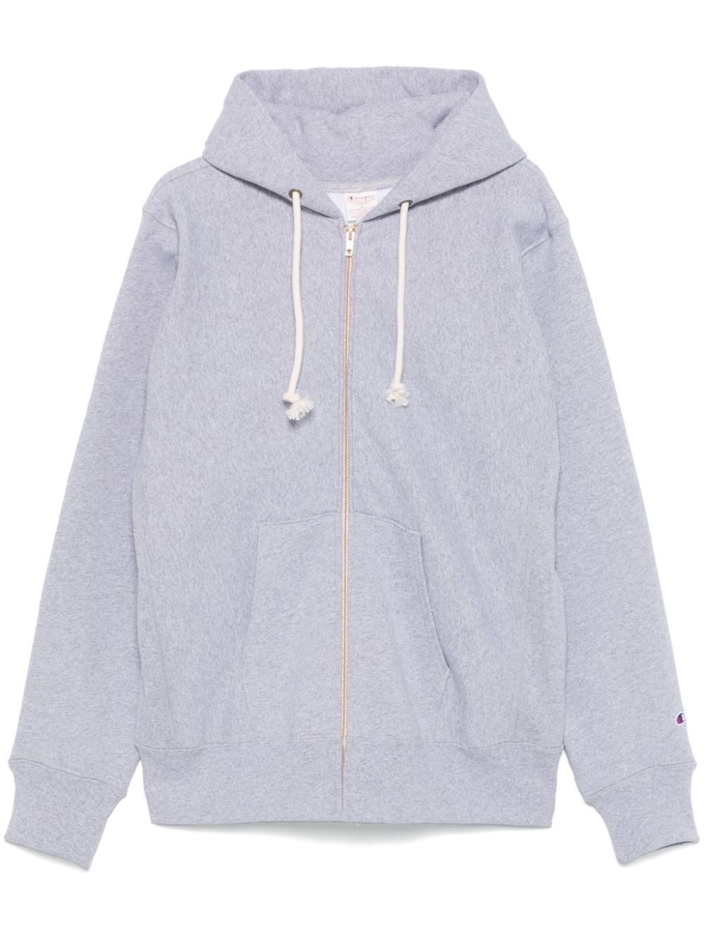 logo-embroidered hoodie - 1