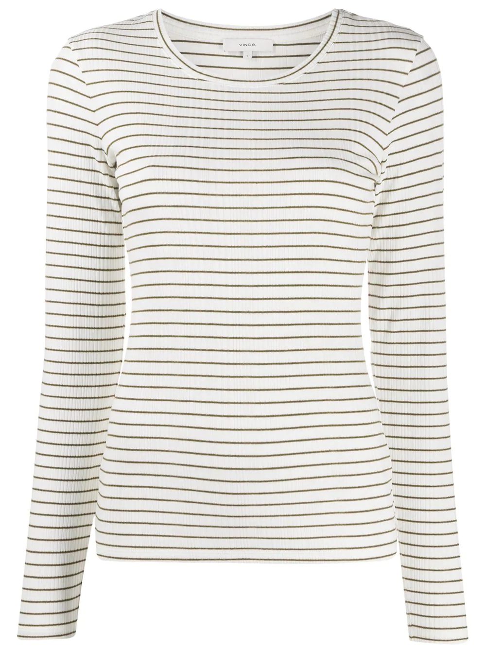 striped ribbed jumper - 1