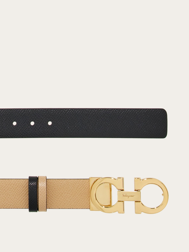 FERRAGAMO Reversible and adjustable Gancini belt outlook
