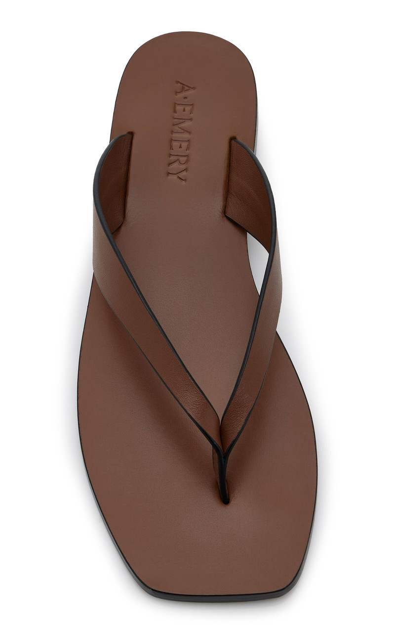 A.EMERY Kinto Leather Sandals brown outlook