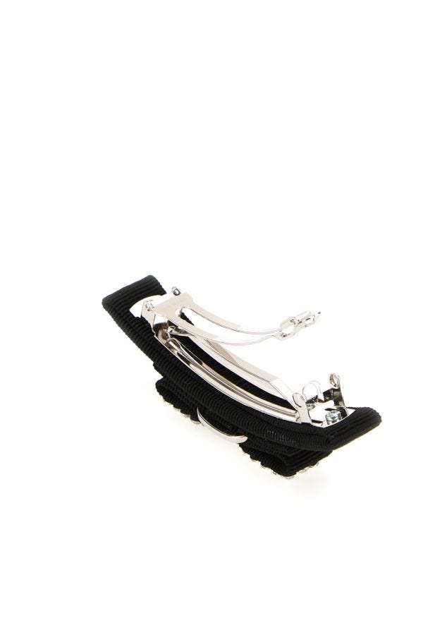 Salvatore Ferragamo Woman Black Fabric Hair Clip - 3