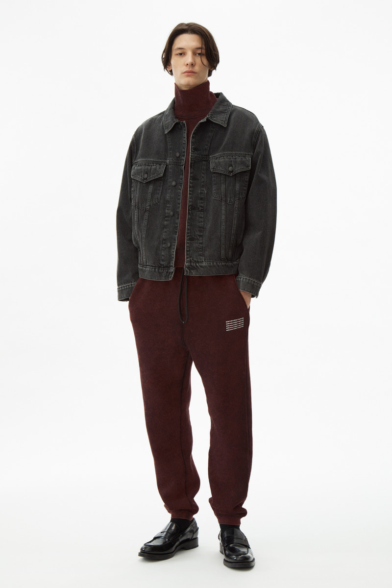 Alexander Wang ACID WASH DENSE FLEECE SWEATPANT outlook