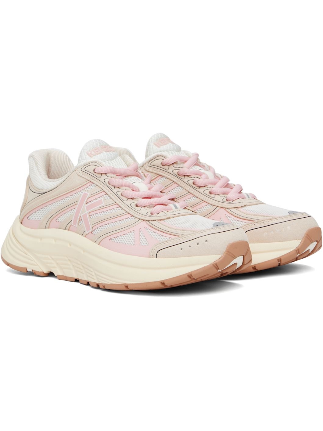 Off-White & Pink  Paris 'KENZO-Pace' Sneakers - 4