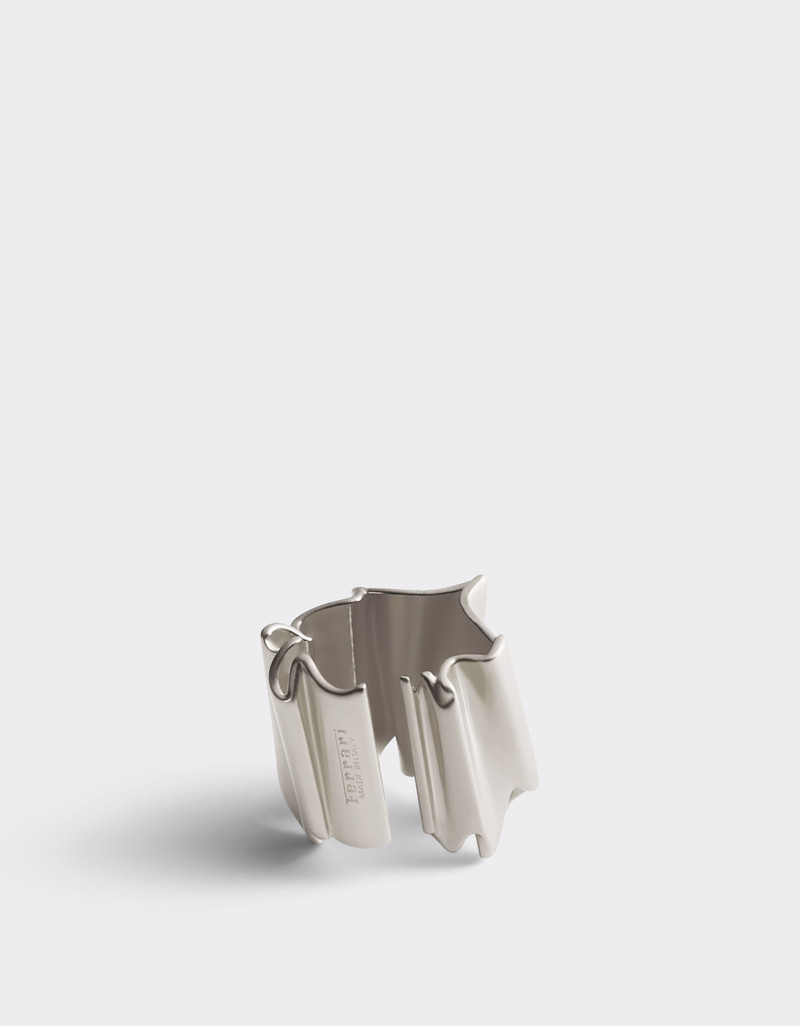 Brass ring with satin palladium finish 3