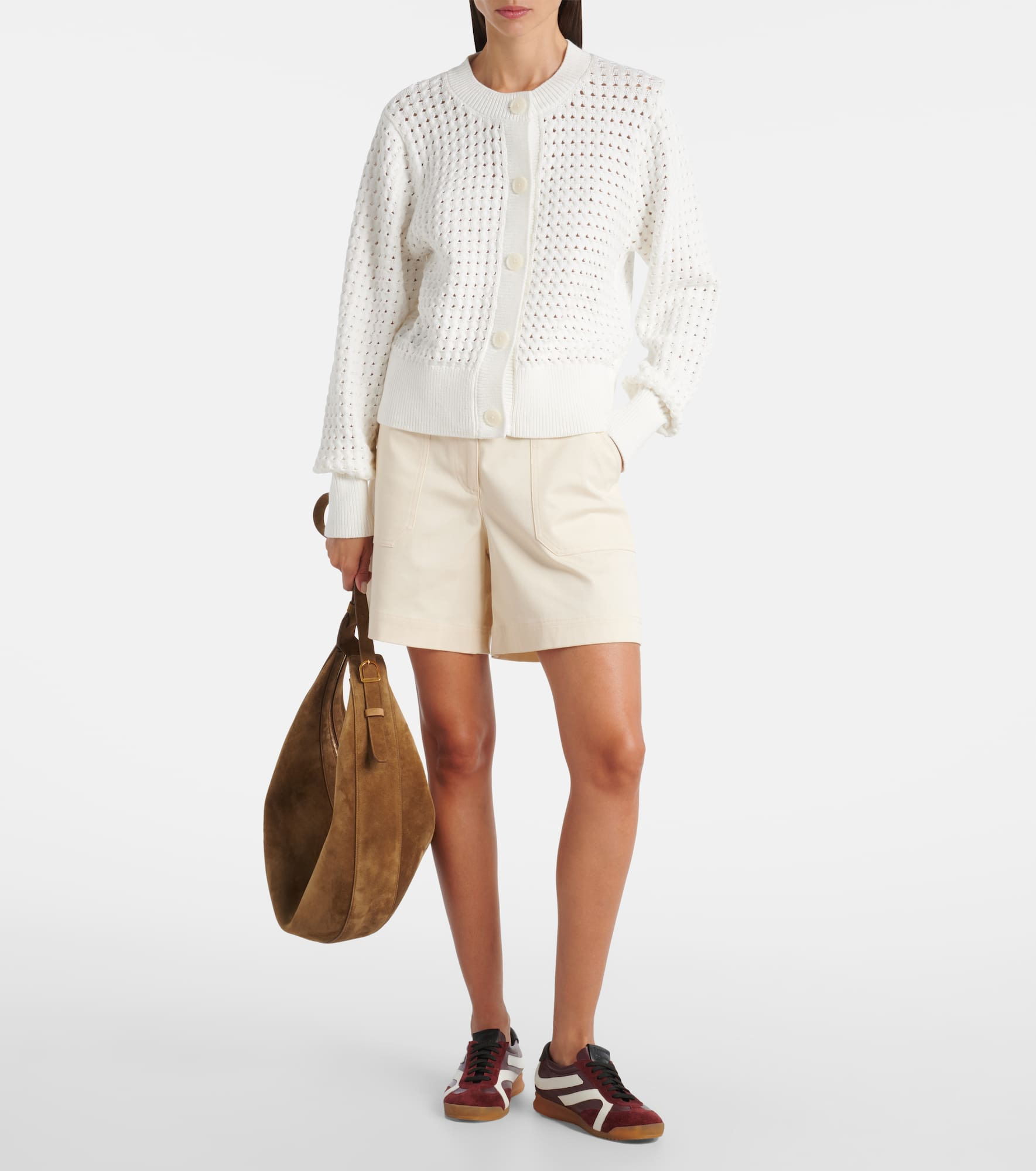 Bettina open-knit cotton-blend cardigan - 2