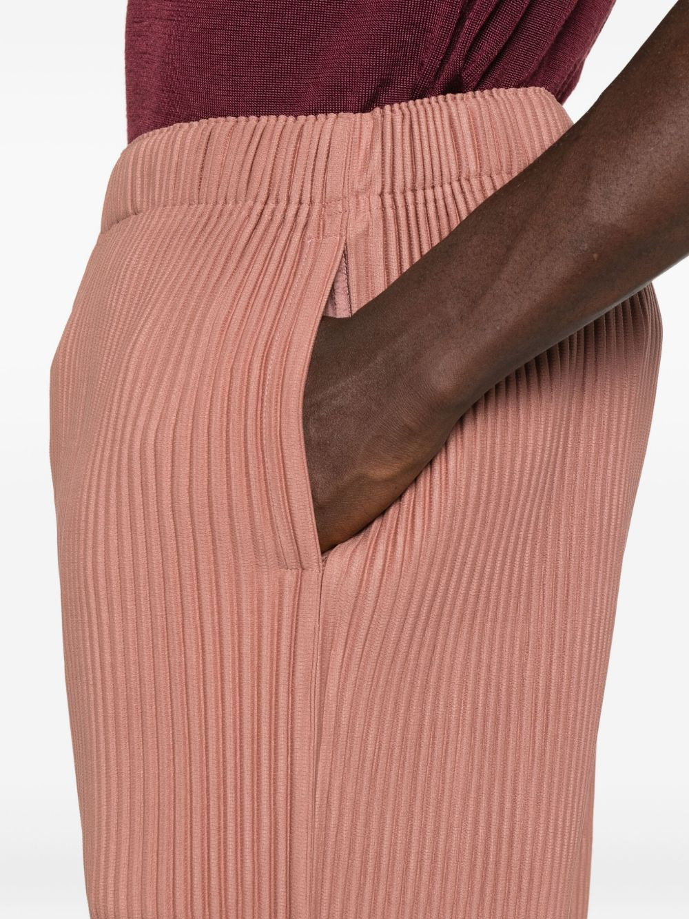 plisse bermuda shorts - 5
