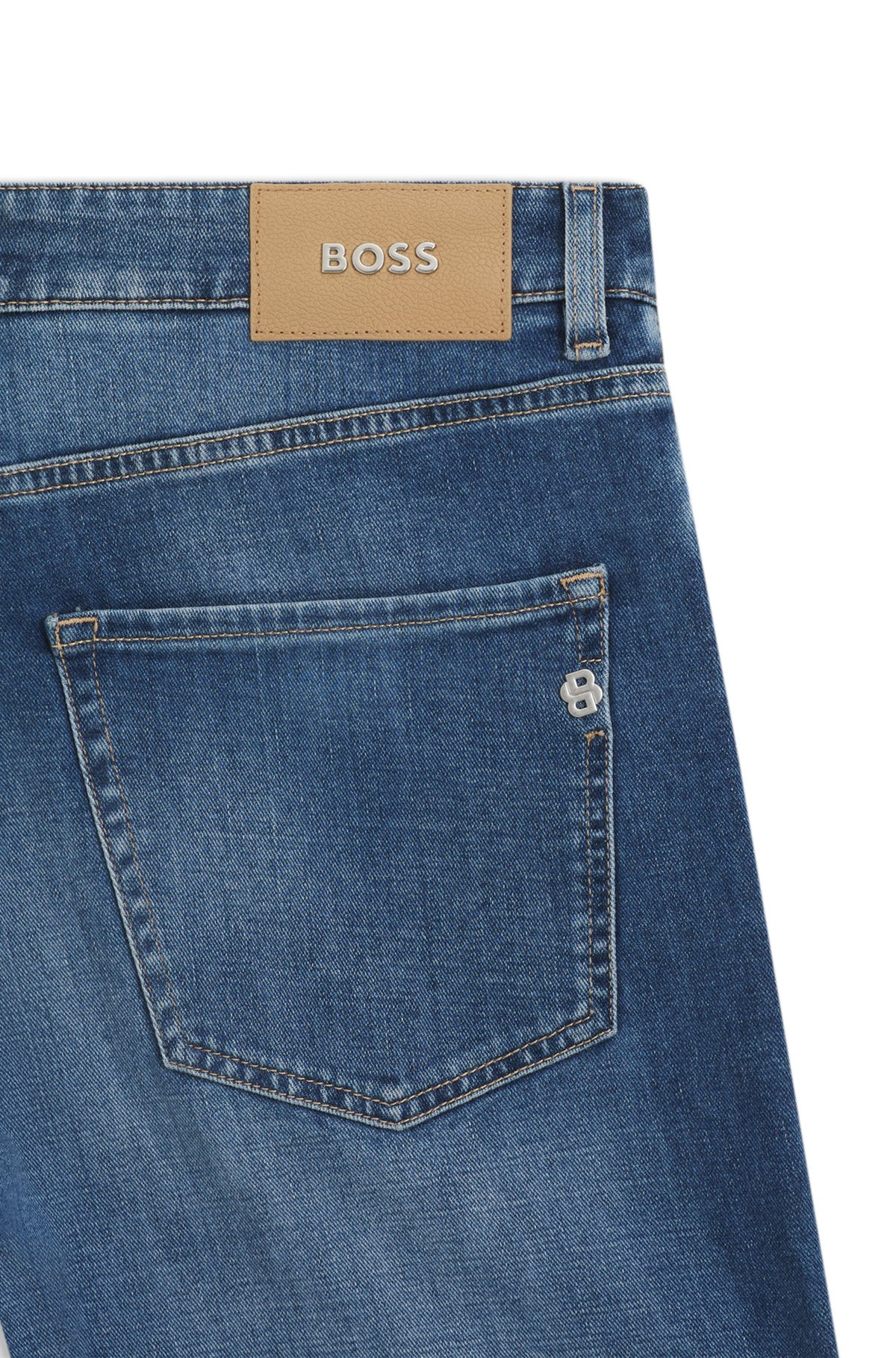 MAINE REGULAR-FIT JEANS IN BLUE COMFORT-STRETCH DENIM - 6