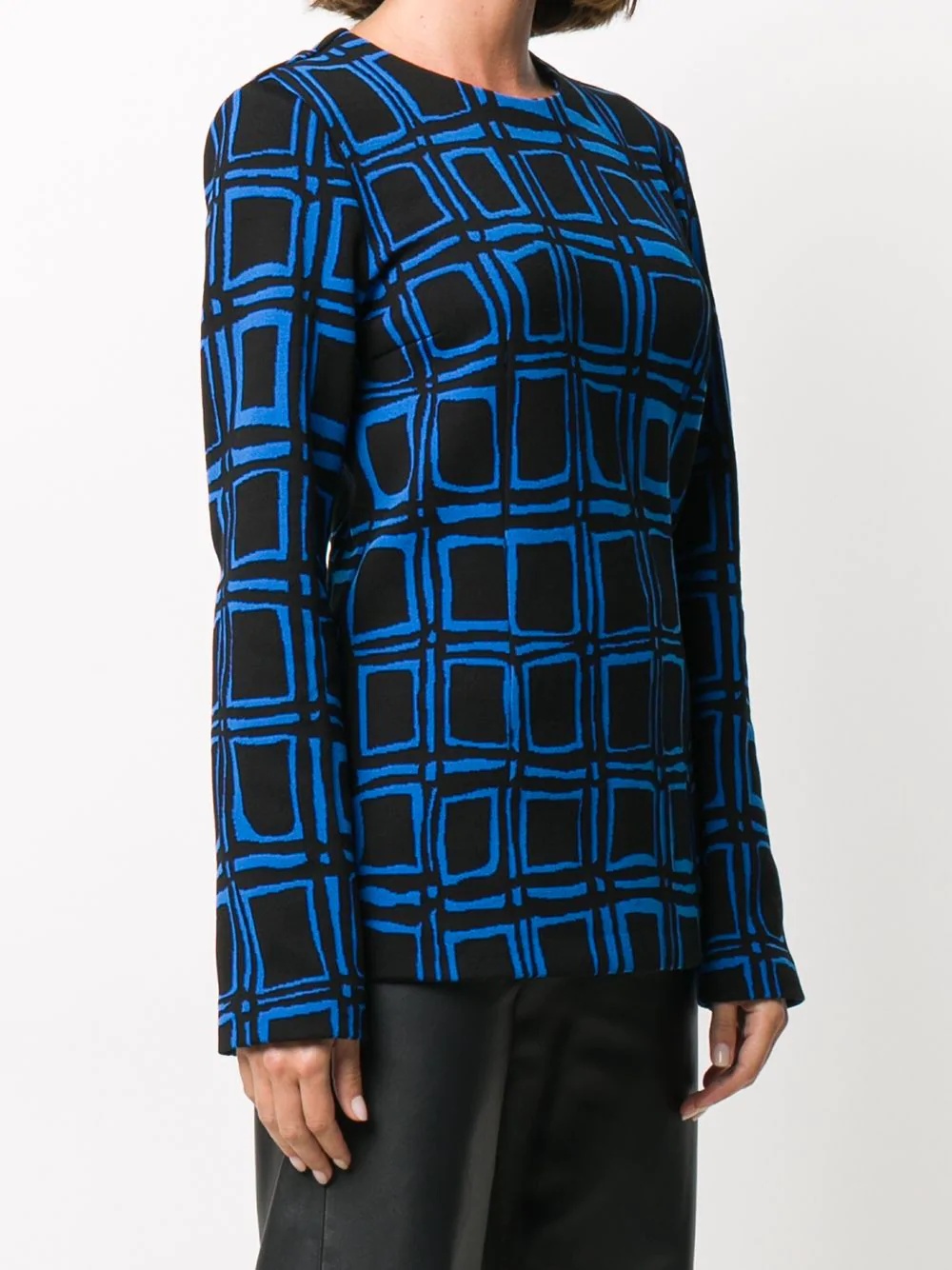 square pattern jumper - 3