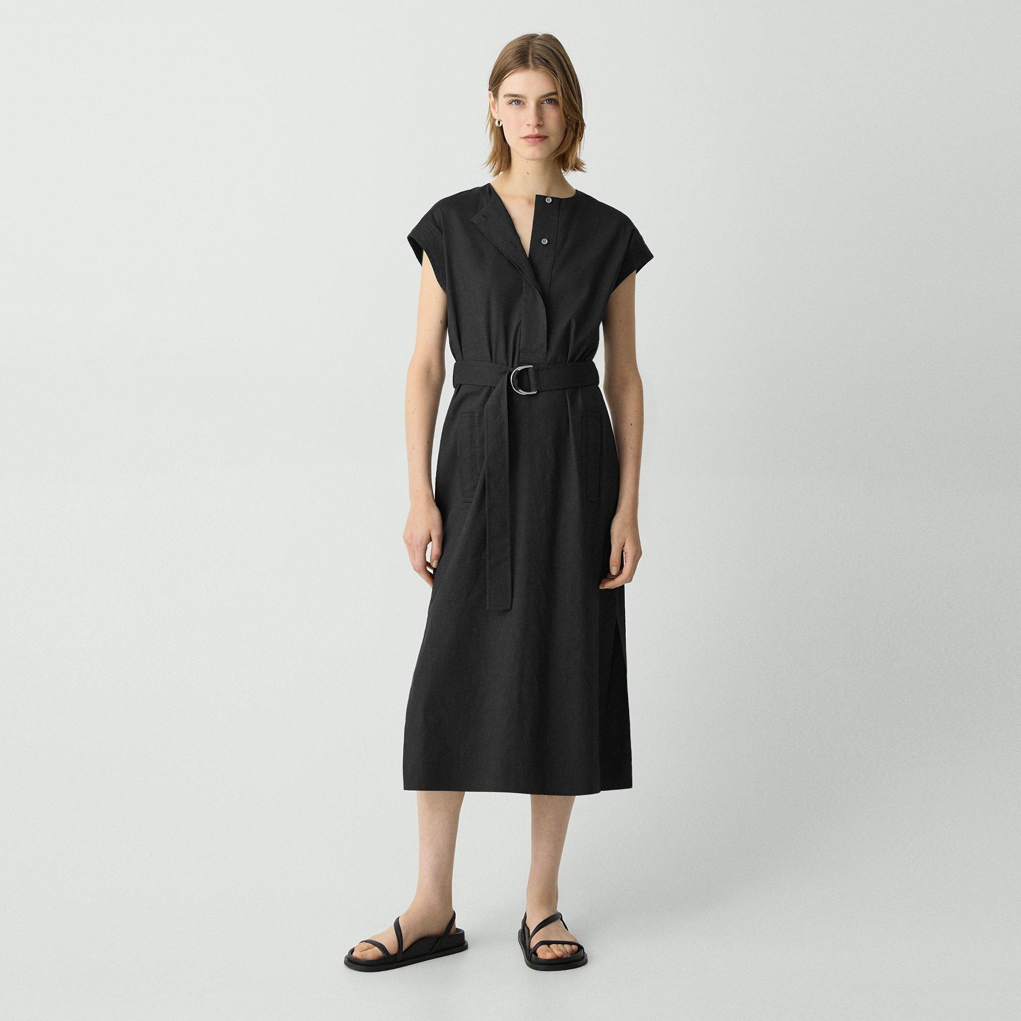 Belted Midi Dress in Good Linen - 2