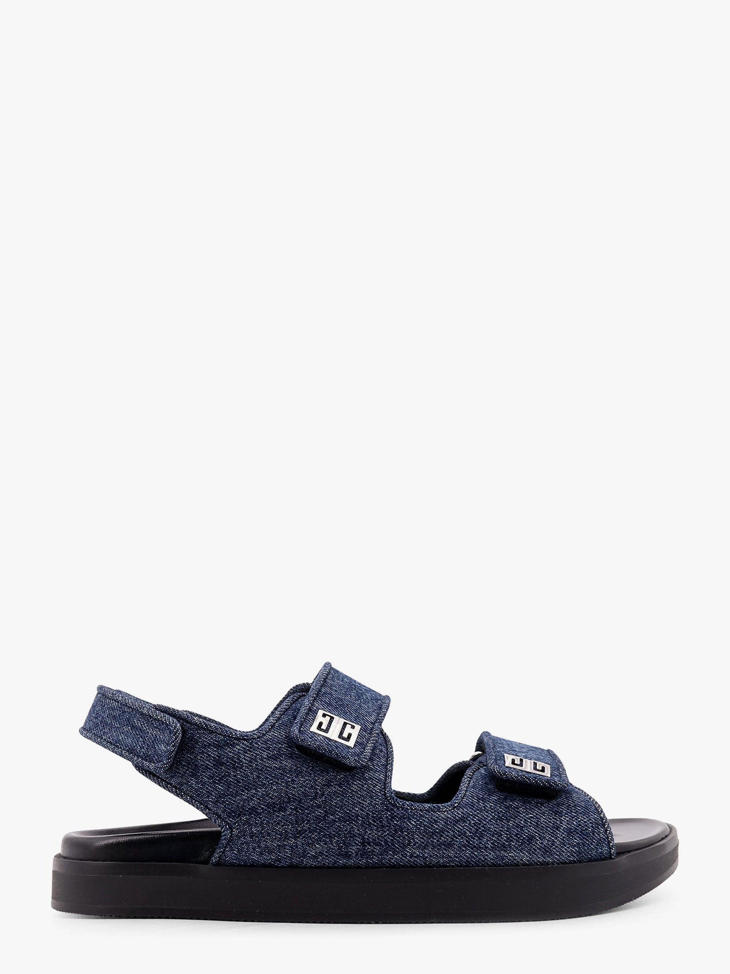 Givenchy Strap Flat Denim Sandals - 1