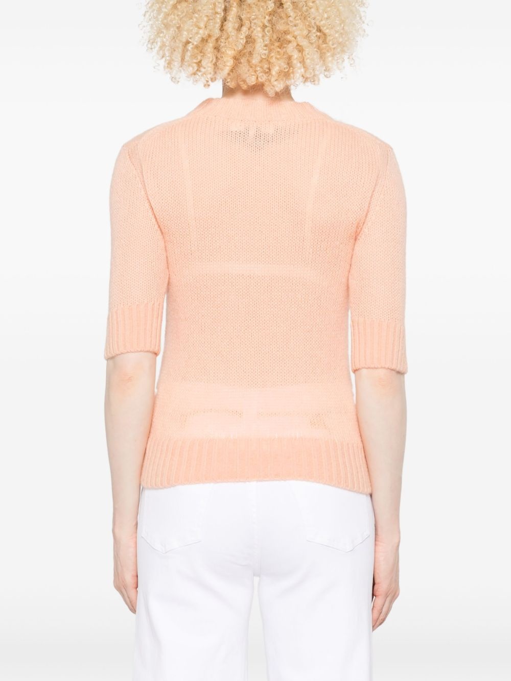 embroidered-logo sweater - 4