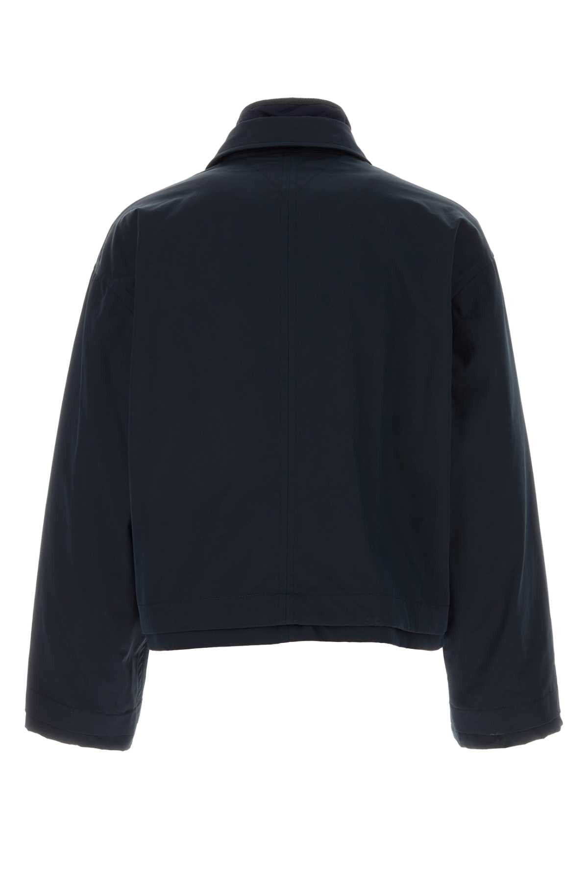Bottega Veneta Men Dark Blue Twill Jacket - 2