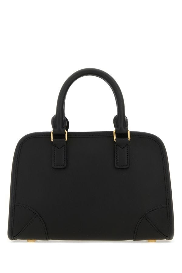 Black leather Aren Boston Mini handbag - 3