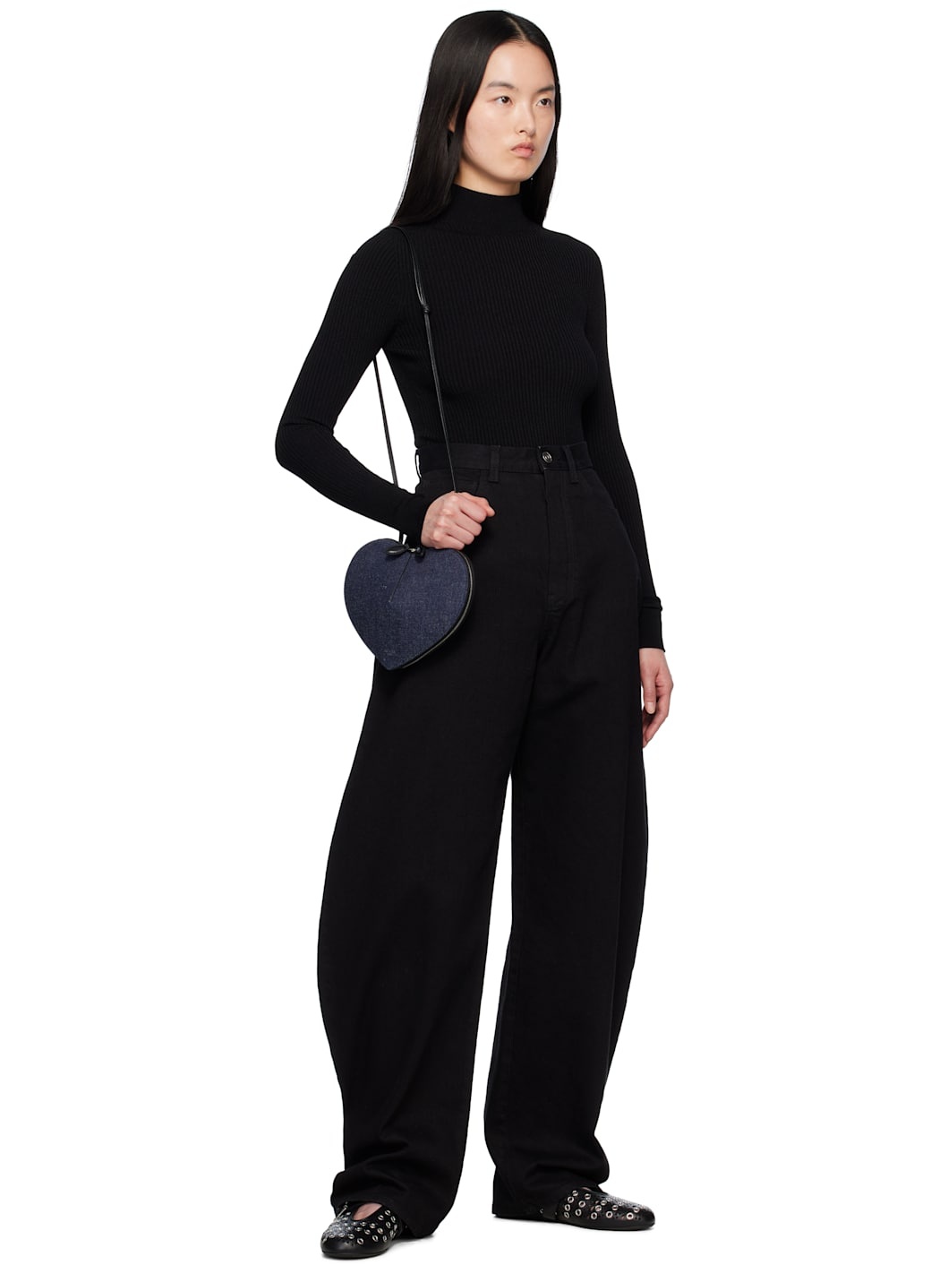 Black 'Le Coeur' Bag - 4