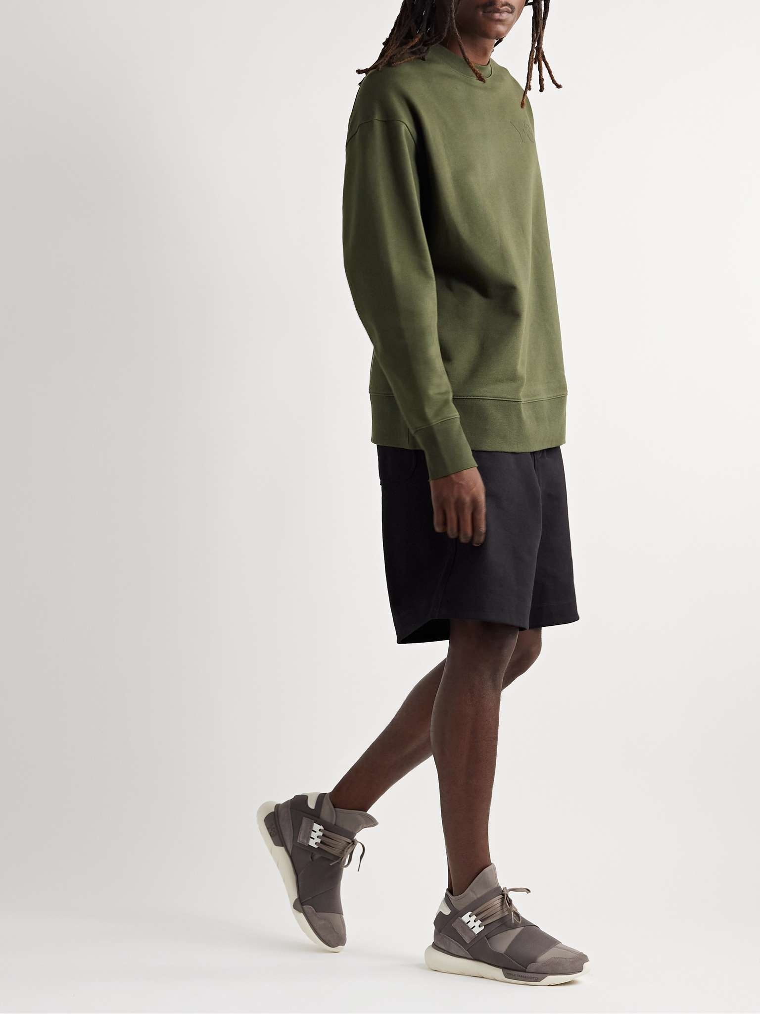 Qasa Suede-Trimmed Neoprene and Webbing High-Top Sneakers - 2