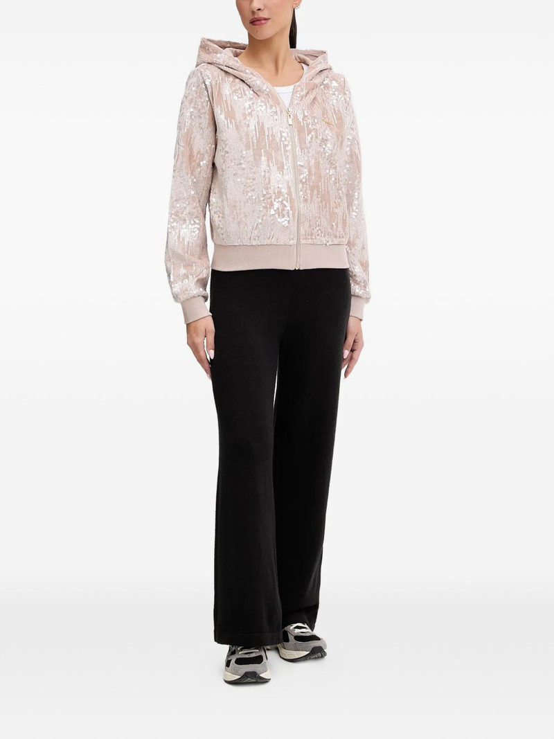 GUESS USA sequin-embellishment hoodie outlook
