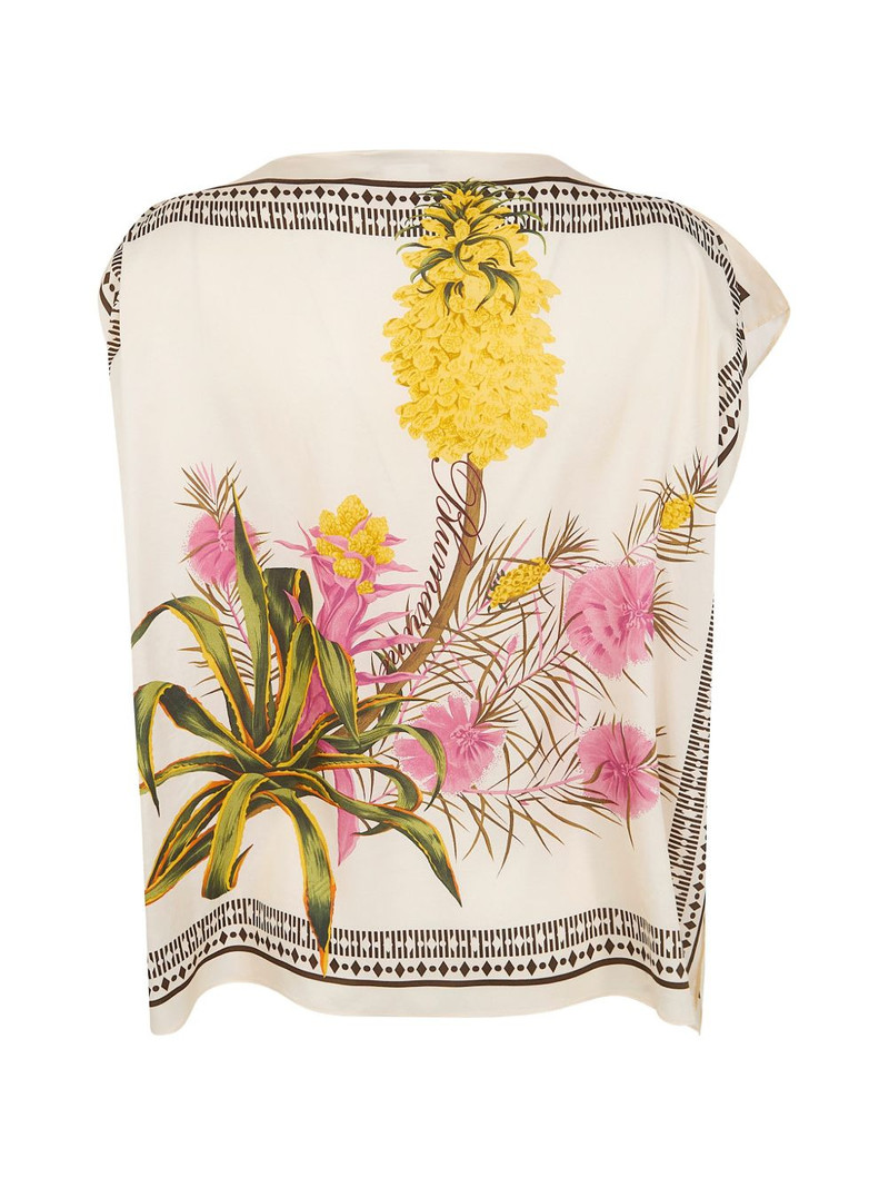 Blumarine floral-print top outlook