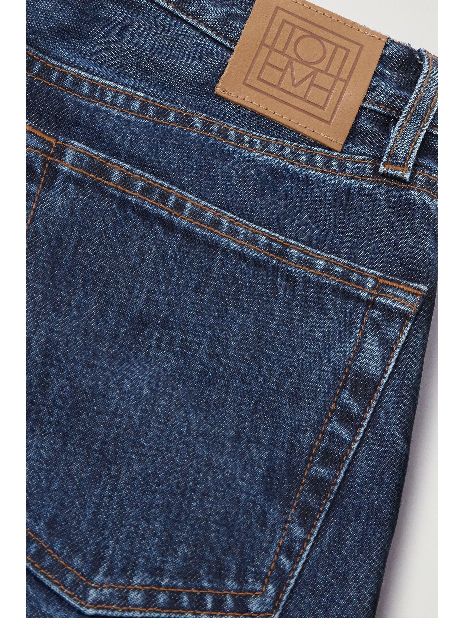 + NET SUSTAIN high-rise straight-leg jeans Dark denim - 6