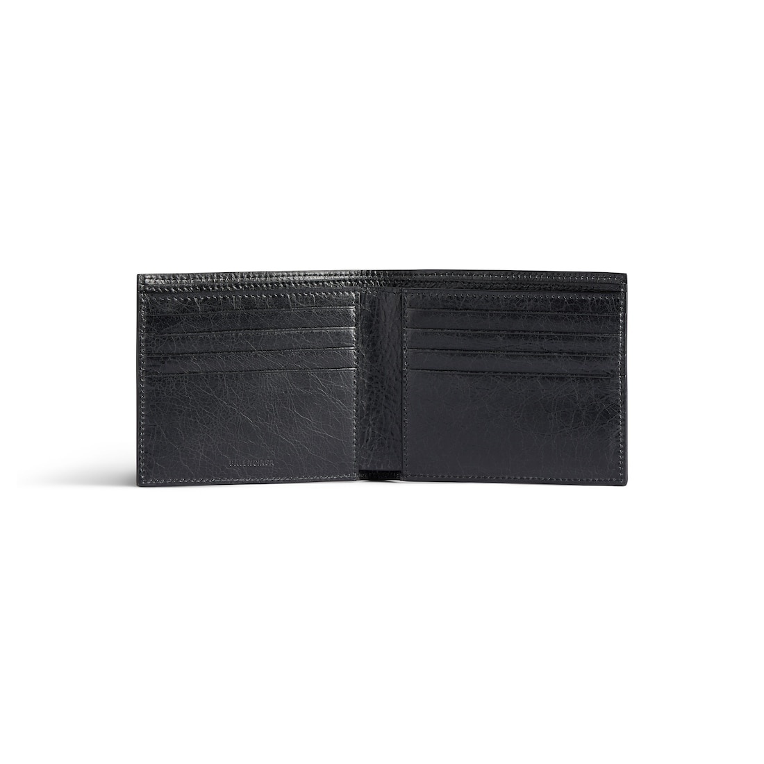 Men's Editor Square Folded Wallet  in Black - 3