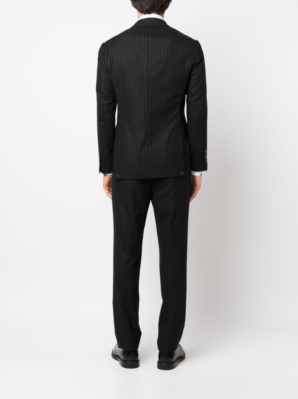 virgin wool pinstripe suit - 4