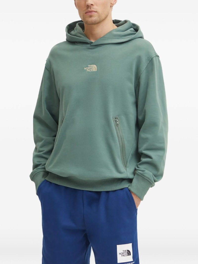 logo-embroidery hoodie 1