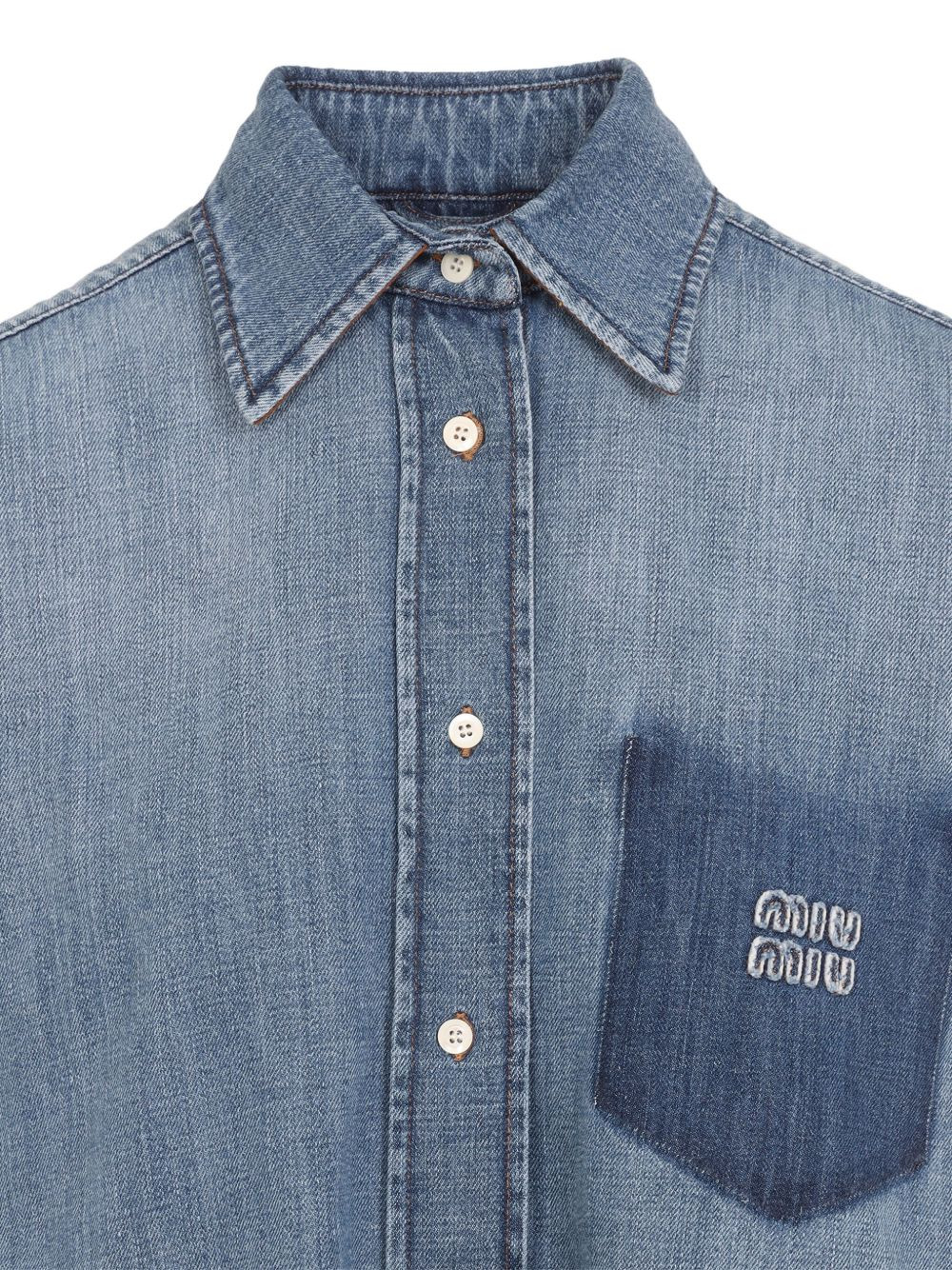 logo-patch shirt - 3