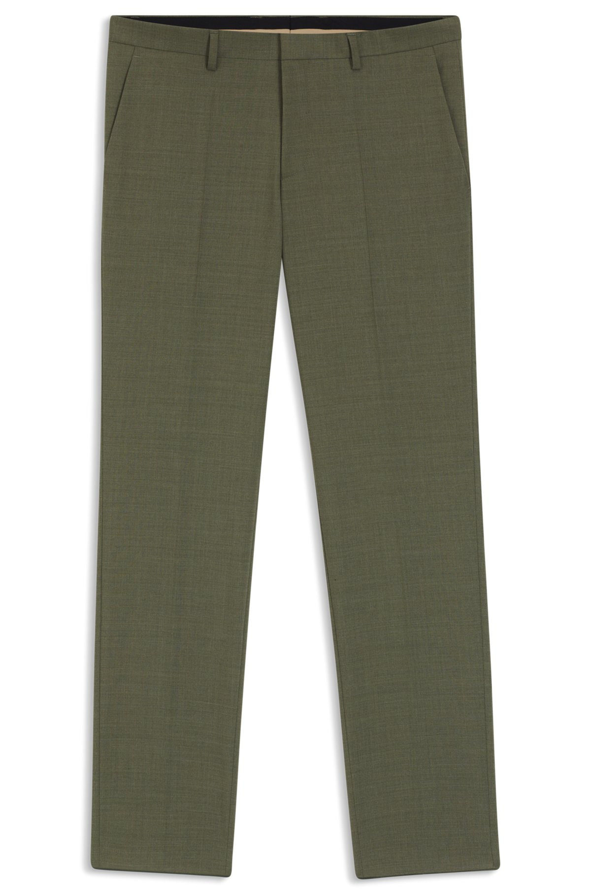 EXTRA-SLIM-FIT TROUSERS IN PERFORMANCE-STRETCH DOBBY - 1