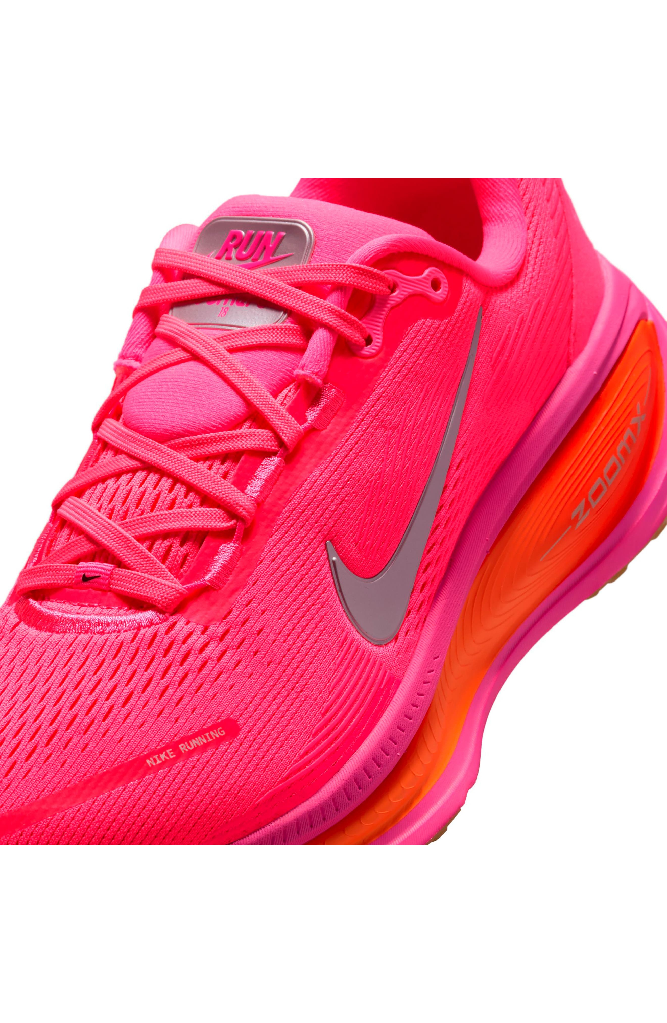 Nike Vomero 18 Running Shoe in Pink/Metallic Silver at Nordstrom - 7