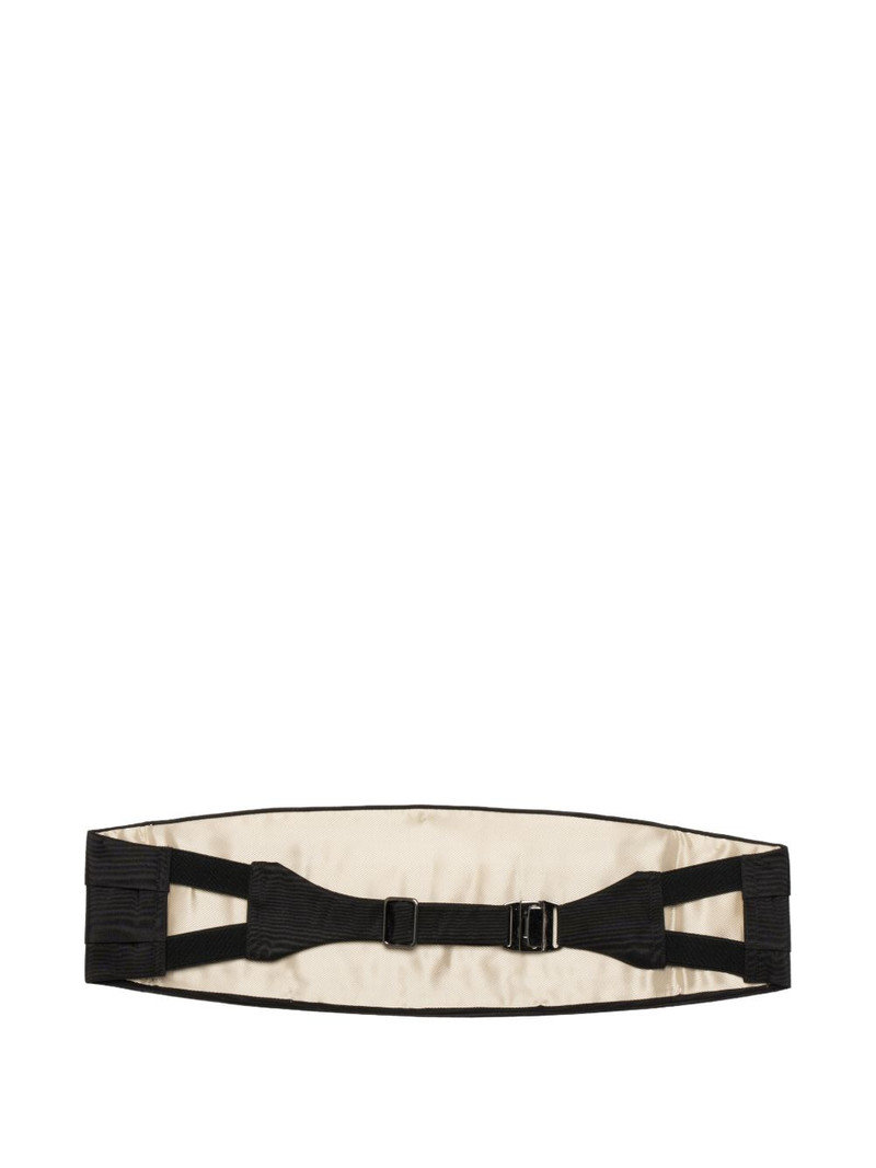pleated cummerbund belt 1