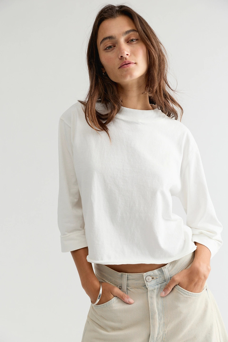 We The Free Gracie Cropped Crew Neck Top 1