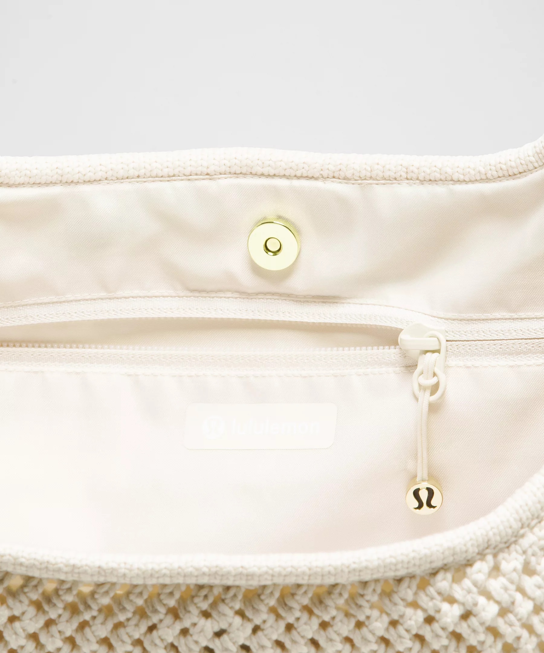 Cotton Crochet Shoulder Bag 7L - 5