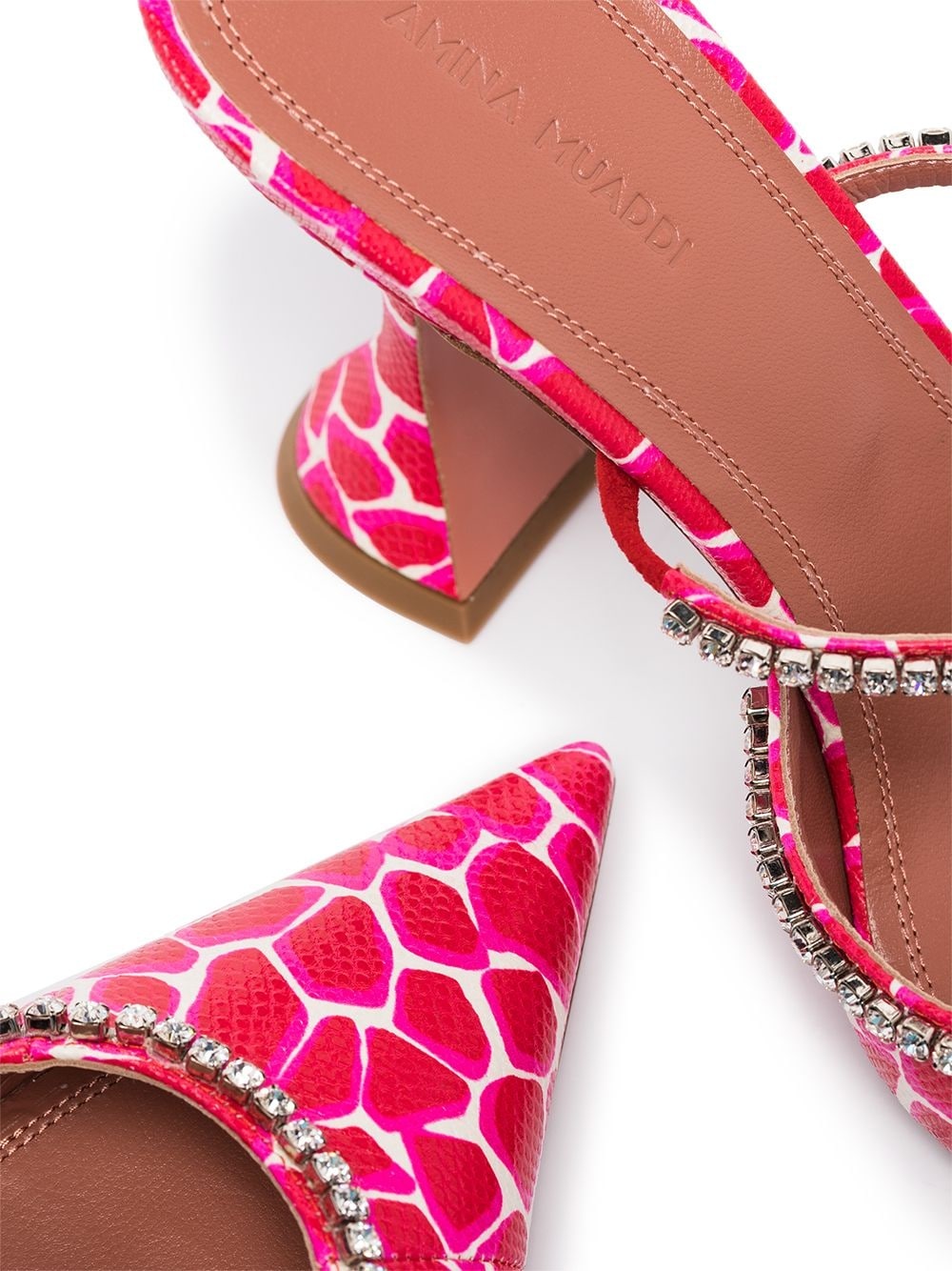 Gilda giraffe-print mules - 2