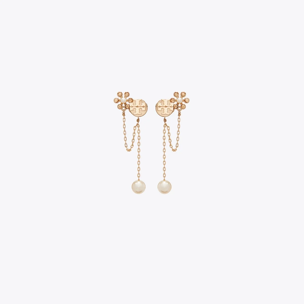 Moondance Pearl Chain Earrings - 1