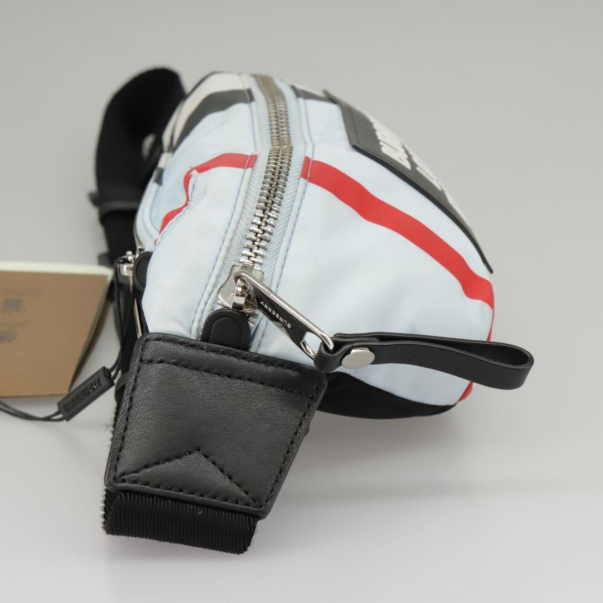 Burberry Waist Bag Nylon Light Blue - 6