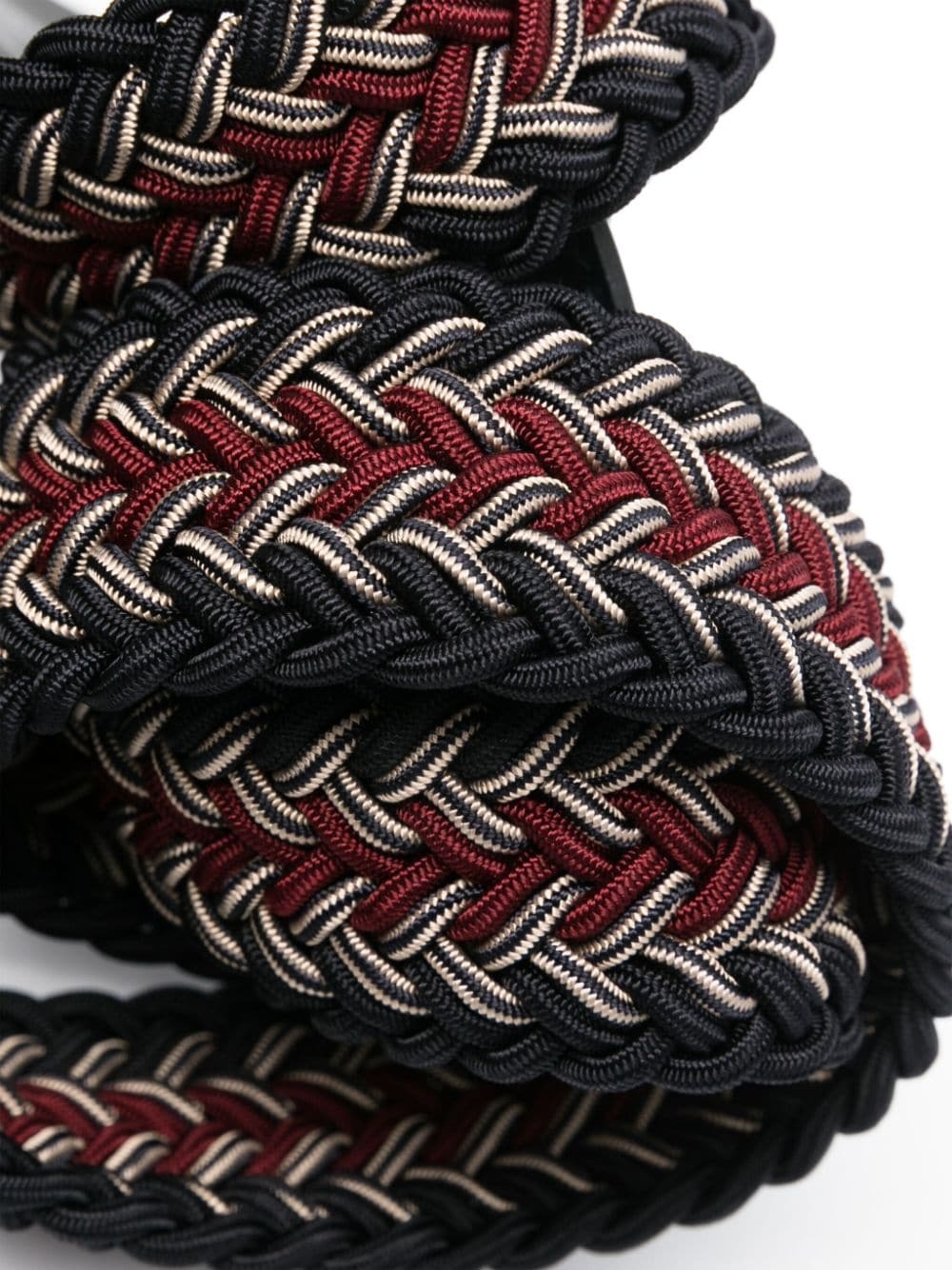 woven leather belt - 2
