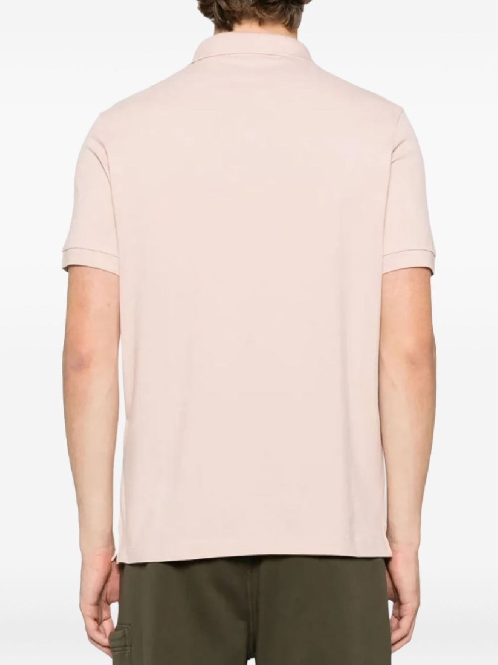 logo-patch polo shirt - 2