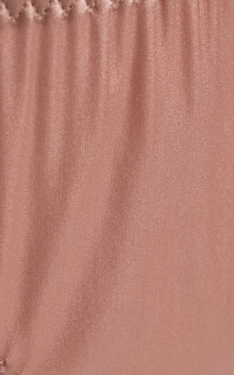 Fleur du Mal Luxe Stretch-Silk Thong tan outlook