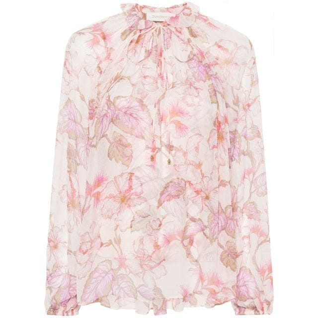 Matchmaker Billow floral-print blouse - 1