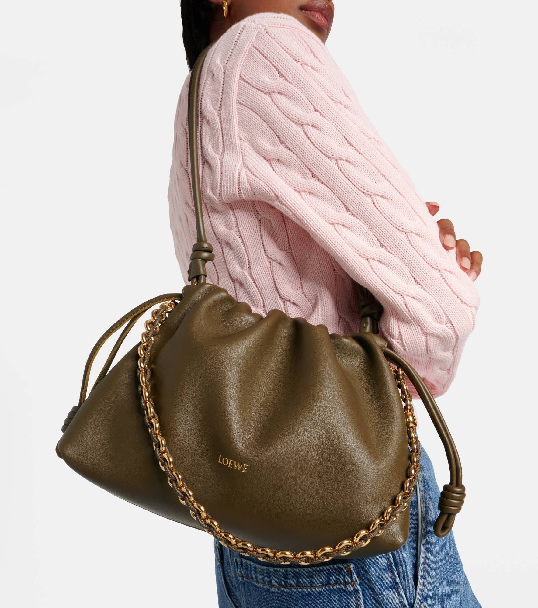 Flamenco leather shoulder bag - 8