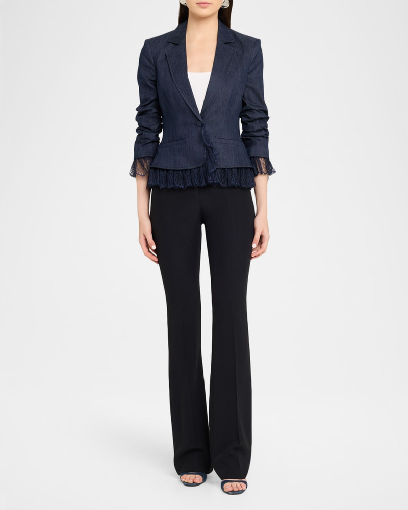 Cinq à Sept Roxie Le Petit Denim Blazer outlook