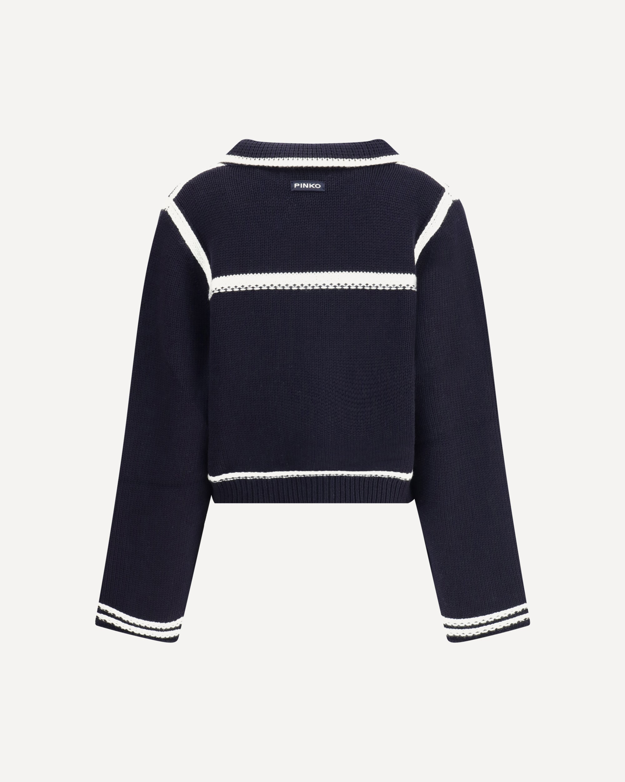 Cardigan with contrasting profiles - 2