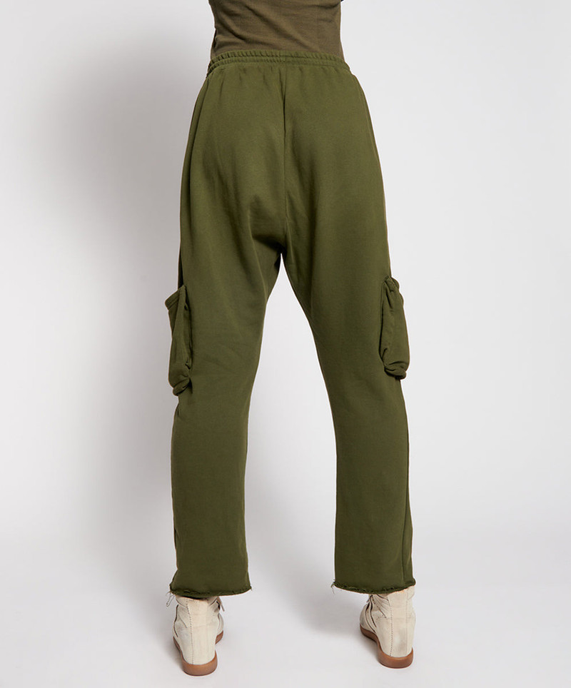 Goldie Army Sweat Pants - Khaki 4