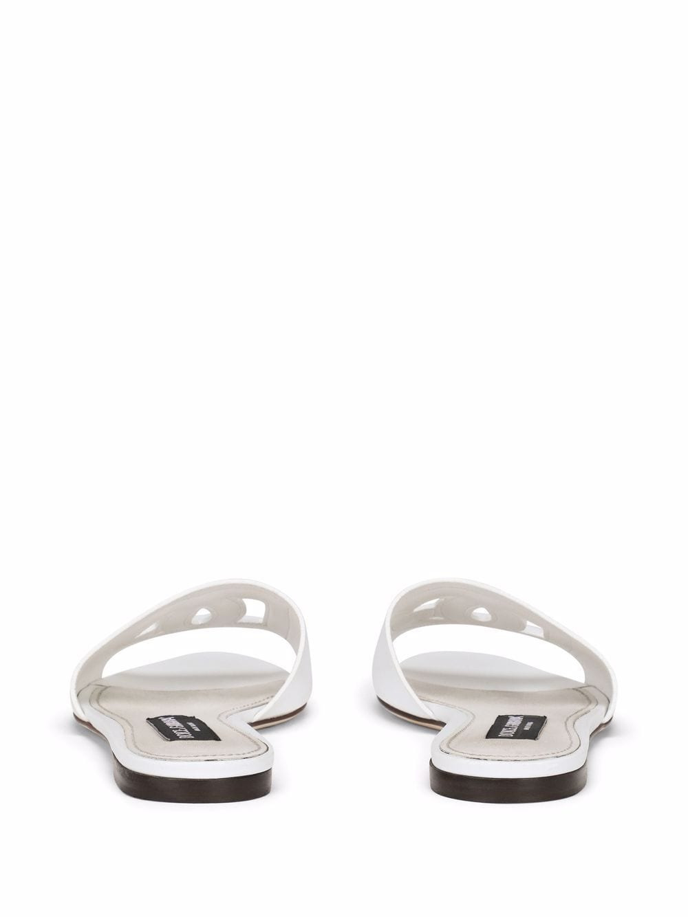 Dolce & Gabbana Women Dg Logo Leather Flat Sandals - 2
