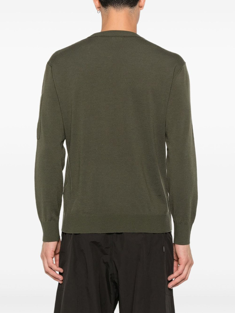 lens-detail crew-neck sweater 4
