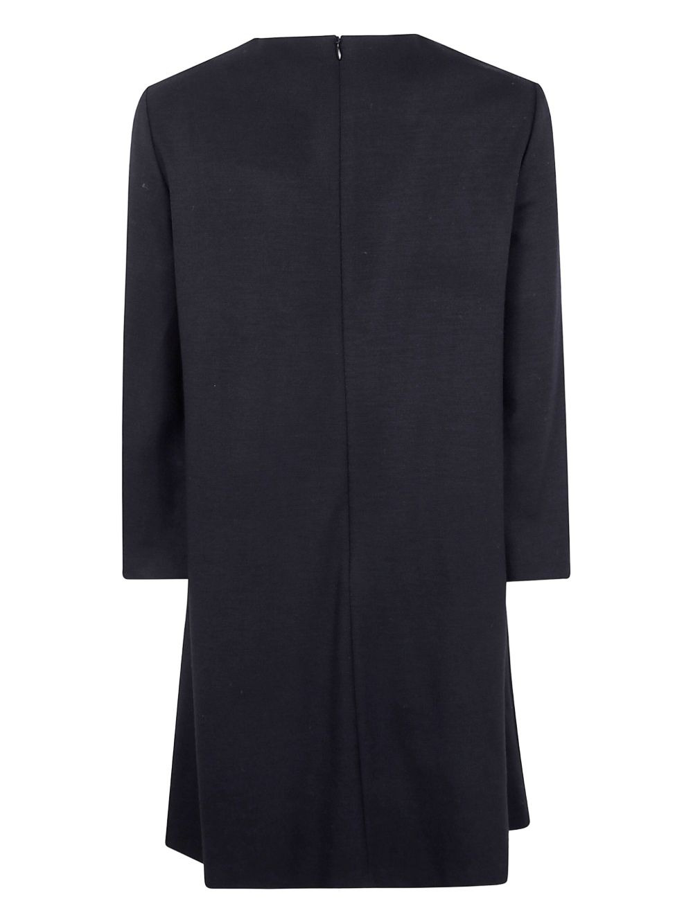 long-sleeve wool mini dress - 2