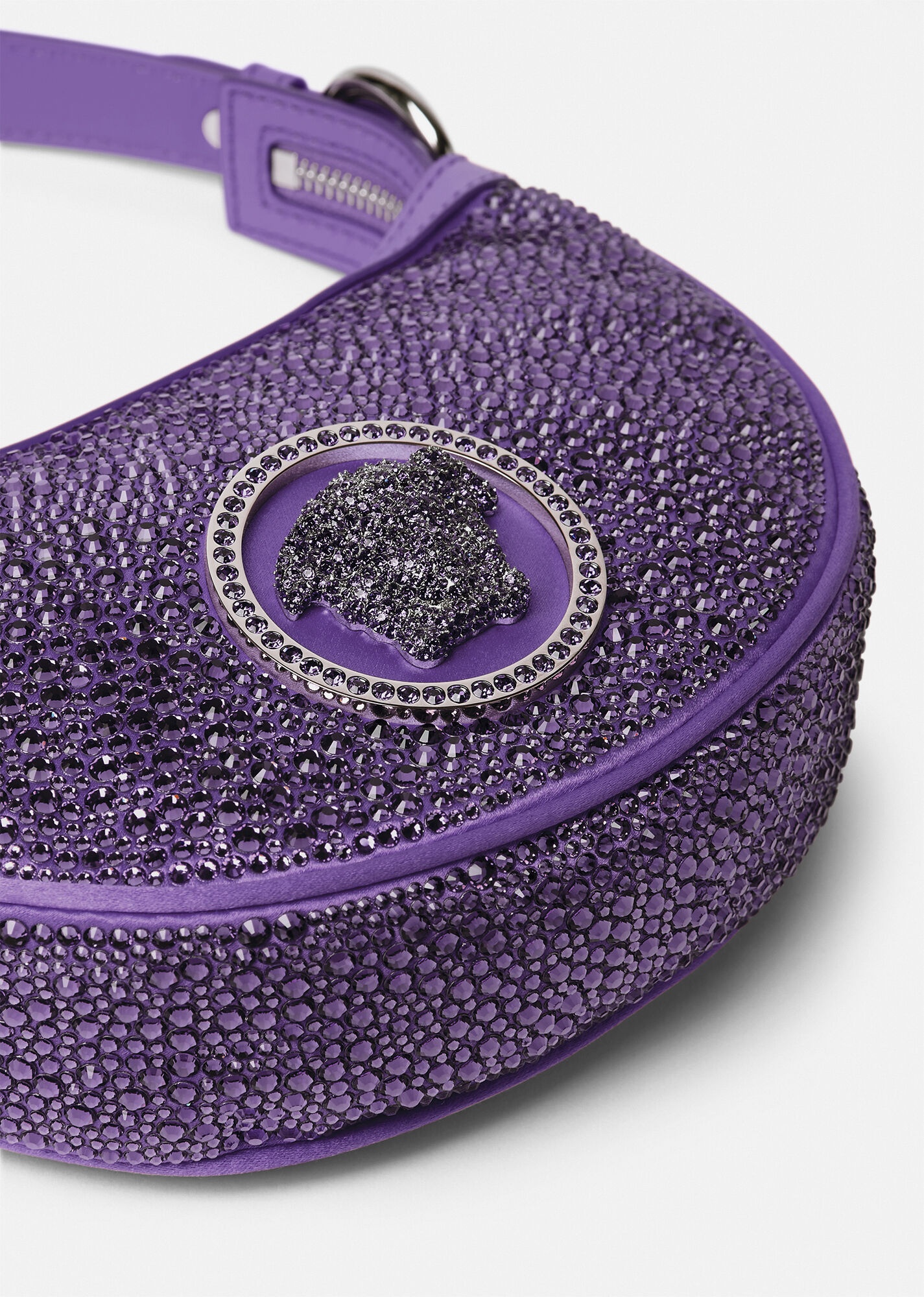 Crystal Repeat Mini Hobo Bag - 5